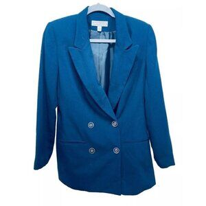 Dress Barn Business Blazer Jacket Size 4 Women’s Button Up Blue